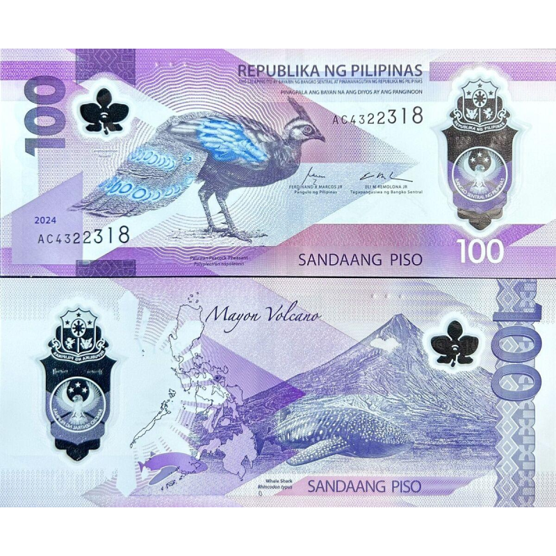Філіппіни / Филиппины / Pilipinas 100 pesos 2024 Рick 238 UNC Філіппіни / Филиппины / Pilipinas 100 pesos 2024 Рick 238 UNC