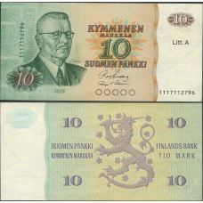Фінляндія / Финляндия / Finland 10 Markkaa 1980 Pick 112 UNC