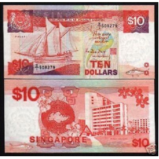 Сінгапур/Singapore 10 Dollar (1988) Pick 20 UNC