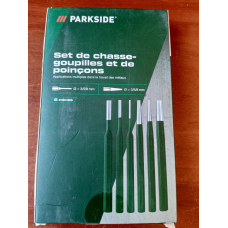Набір пробійників 3/5/8мм та пуансонів 3/5/8мм (набір 6 шт) PARKSIDE