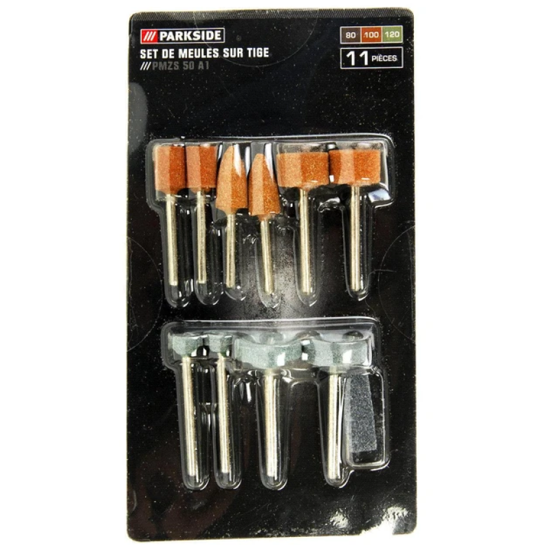 Набор шлифовальных камней PARKSIDE PMZS A1 11 шт шлифовальные круги насадки для гравера/шлифмашин Набор шлифовальных камней PARKSIDE PMZS A1 11 шт шлифовальные круги насадки для гравера/шлифмашин