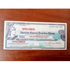 Чек Американ експрес 50$ НН 299.229.803
