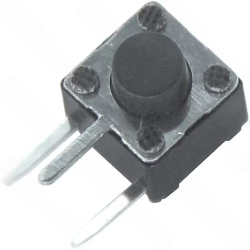 Тактова кнопка Daier KFC-A06P3-5.0, OFF-(ON), 3pin, 6х6х5.0 мм, чорна