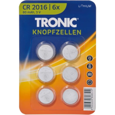 Батарейка Tronic літієва CR2016 блістер 6 шт