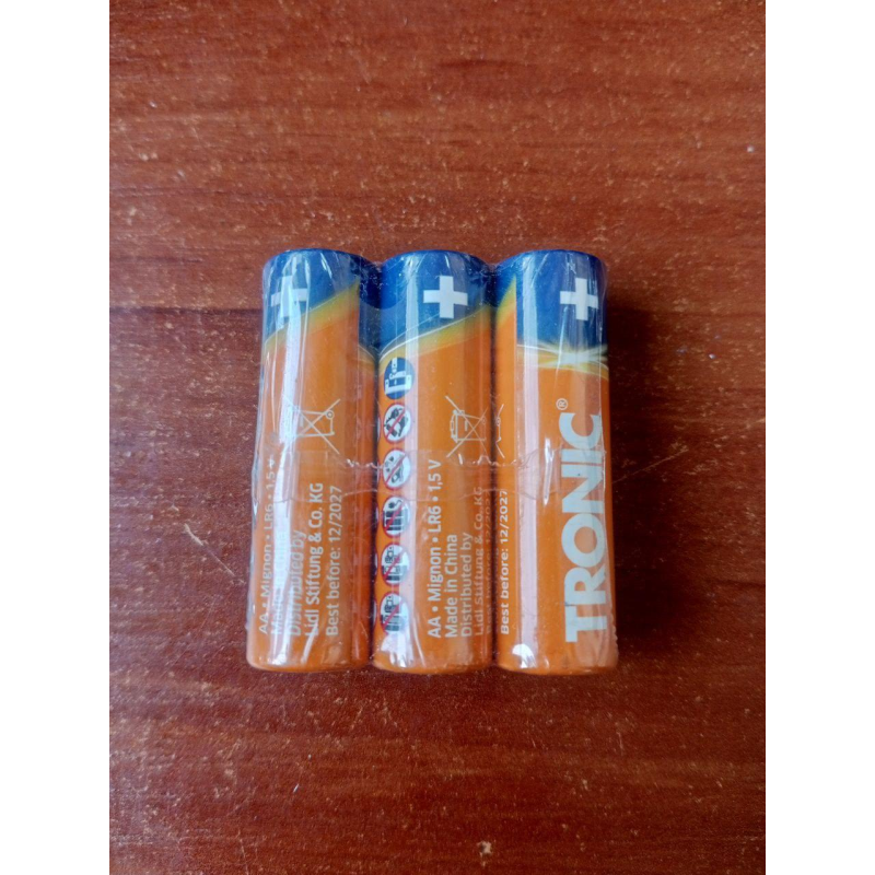 Лужні батарейки TRONIC Alkaline AA LR6 1.5V, 3 шт. Лужні батарейки TRONIC Alkaline AA LR6 1.5V, 3 шт.
