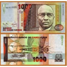 Кабо Верде / Cape Verde 1000 Escudos 1989 Pick 60а UNC