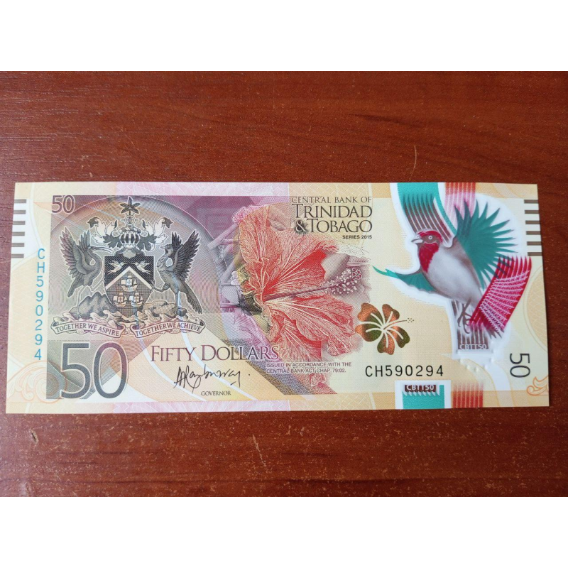 Тринідад та Тобаго/Тринідад і Тобаго/Trinidad and Tobago 50 Dollars 2015 Pick 54 UNC Commemorative