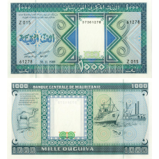 Мавританія / Мавритания / Mauritania 1000 Ouguiya 1989 Pick 7A UNC