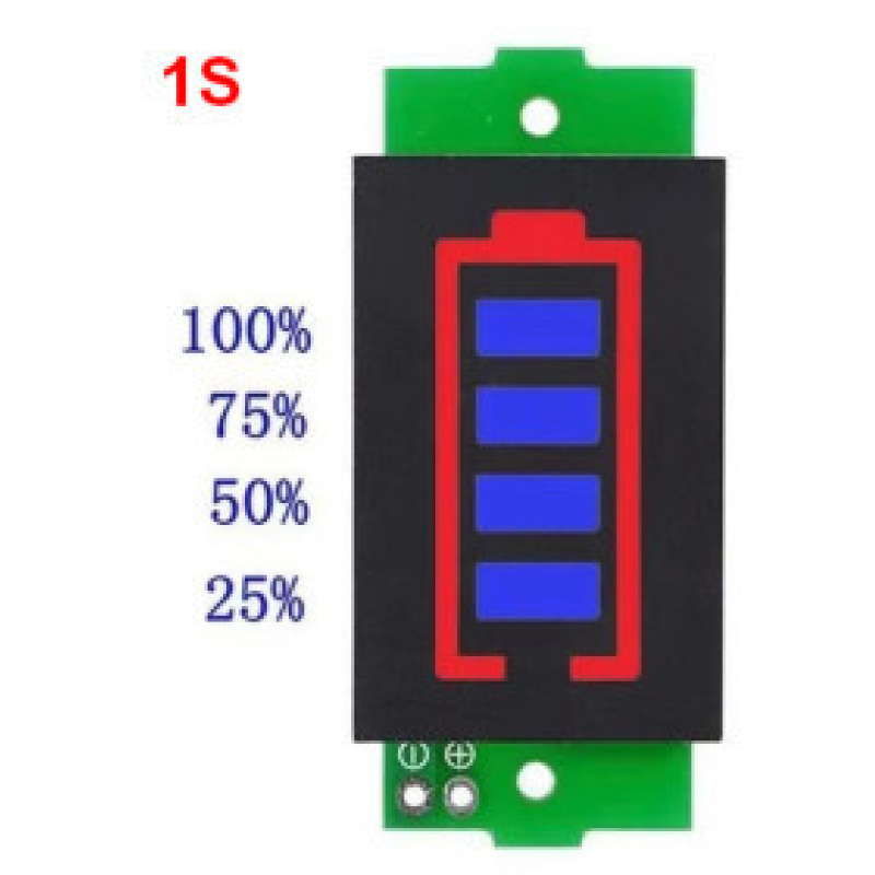 DC-індикатор заряду Li-ion 1S 3.7V синій DC-індикатор заряду Li-ion 1S 3.7V синій