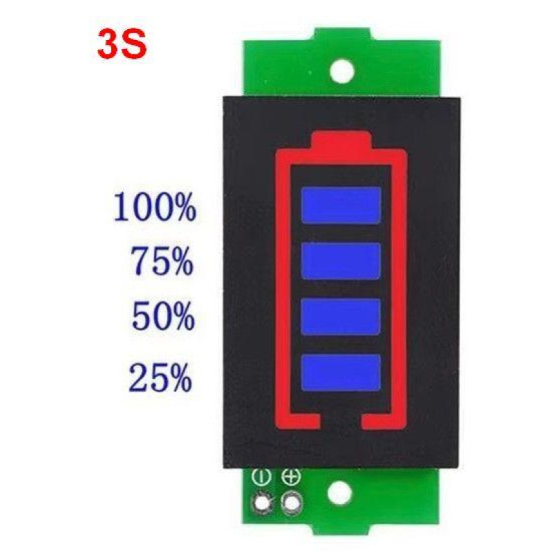 DC-індикатор заряду Li-ion 3S 12.6V синій DC-індикатор заряду Li-ion 3S 12.6V синій