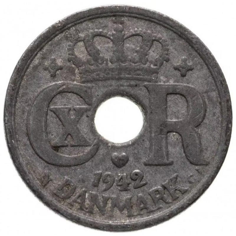 Монета 10 ере 1942, Данія Монета 10 ере 1942, Данія