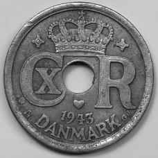 Монета 10 ере 1943, Данія