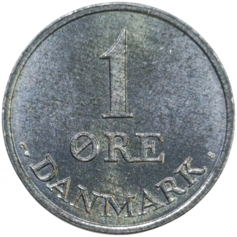 Монета 1 ере. 1969-1972 рік, Данія. Монета 1 ере. 1969-1972 рік, Данія.