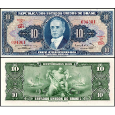 Бразилія/ Бразилія/ Brasil 10 Cruzeiros (1961; 1963) Pick 167b UNC