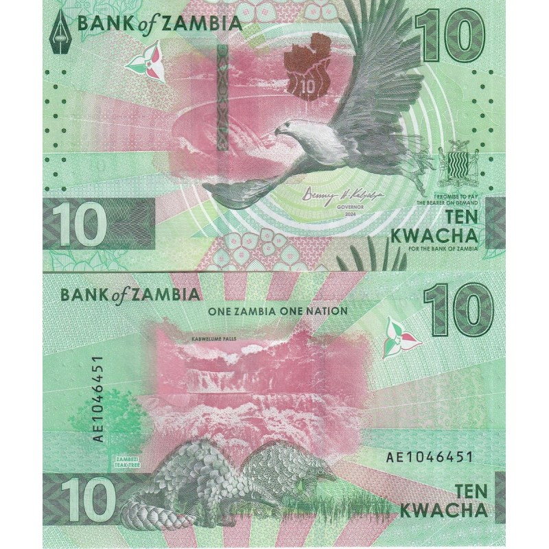 Замбія / Замбия / Zambia 10 Kwacha 2024(2025) Pick 62 UNC Замбія / Замбия / Zambia 10 Kwacha 2024(2025) Pick 62 UNC