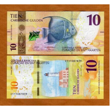 Кюрасао і Сінт-Мартін / Кюрасао и Синт-Мартин / Curacao & Sint Maarten 10 Gulden 2025 Pick 1 UNC