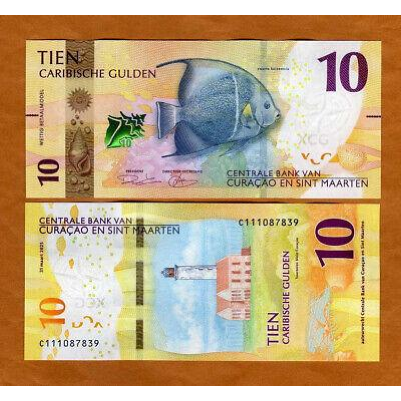 Кюрасао і Сінт-Мартін / Кюрасао и Синт-Мартин / Curacao & Sint Maarten 10 Gulden 2025 Pick 1 UNC