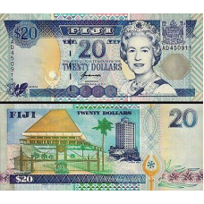 Фіджі/Fiji Islands 20 Dollars 2002 Pick 107a UNC
