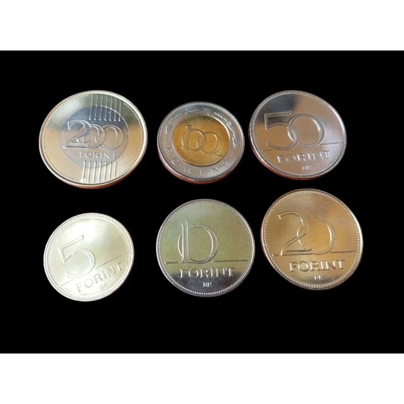 Hungary Угорщина набір 6 монет 5 10 20 50 100 200 Forint 2018 — 2019 UNC Hungary Угорщина набір 6 монет 5 10 20 50 100 200 Forint 2018 — 2019 UNC