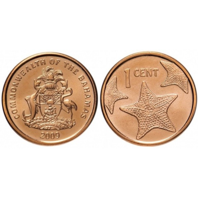 Bahamas Багами Балгамі Острови 1 Cent 2009-2015 UNC
