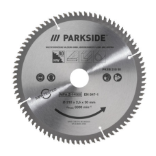 Полотно для дискової пили Parkside PKSB 210 B1 з 80 зубцями (210х2,5х30 мм) Німеччина