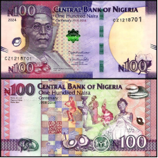 Нігерія / Нигерия / Nigeria 100 naira 2024 Pick 41е UNC Commemorative