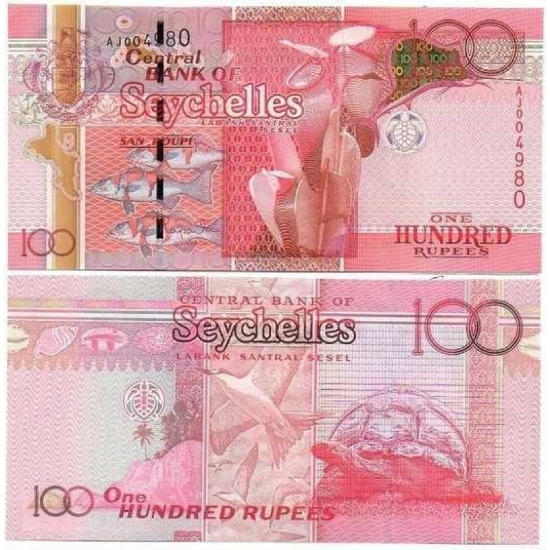 Сейшельські острови ( Сейшели)/Seychelles 100 рупій (2001) Pick 40 UNC Сейшельські острови ( Сейшели)/Seychelles 100 рупій (2001) Pick 40 UNC