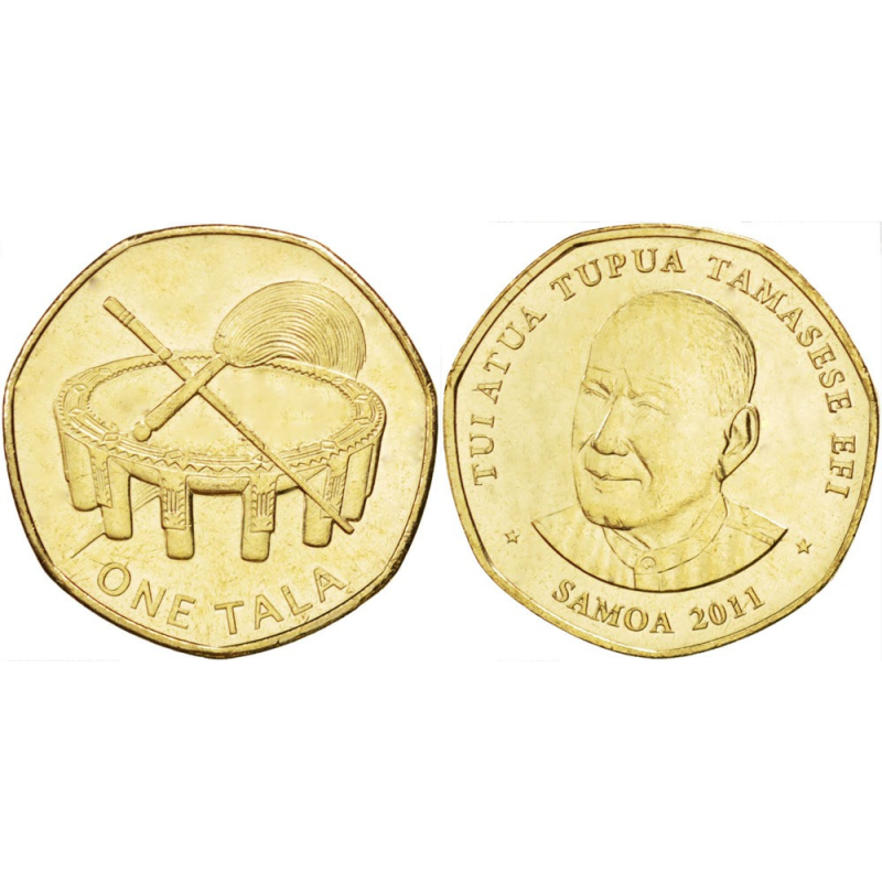 Самоа 1 тала 2011 р. UNC Алюмінієва бронза