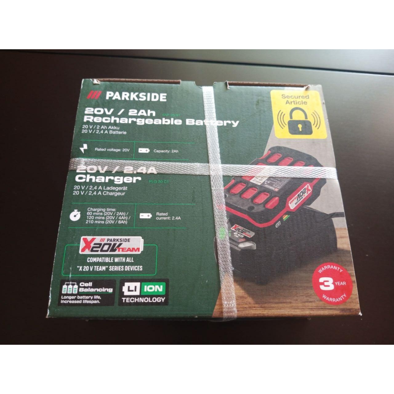 Комплект аккумулятор 2А 20в + зарядка Parkside PAP 20 B1 (2025 рік) Комплект аккумулятор 2А 20в + зарядка Parkside PAP 20 B1 (2025 рік)