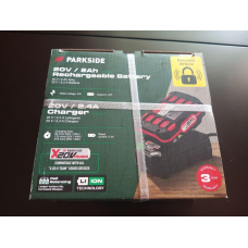 Комплект аккумулятор 2А 20в + зарядка Parkside PAP 20 B1 (2025 рік)