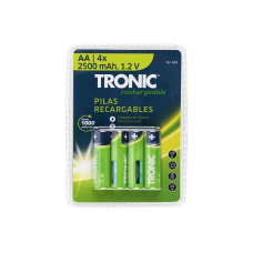 Акумуляторні батареї Micro-NiMH AA HR6 2500 mAh 1.2v 4 шт зелений TRONIC