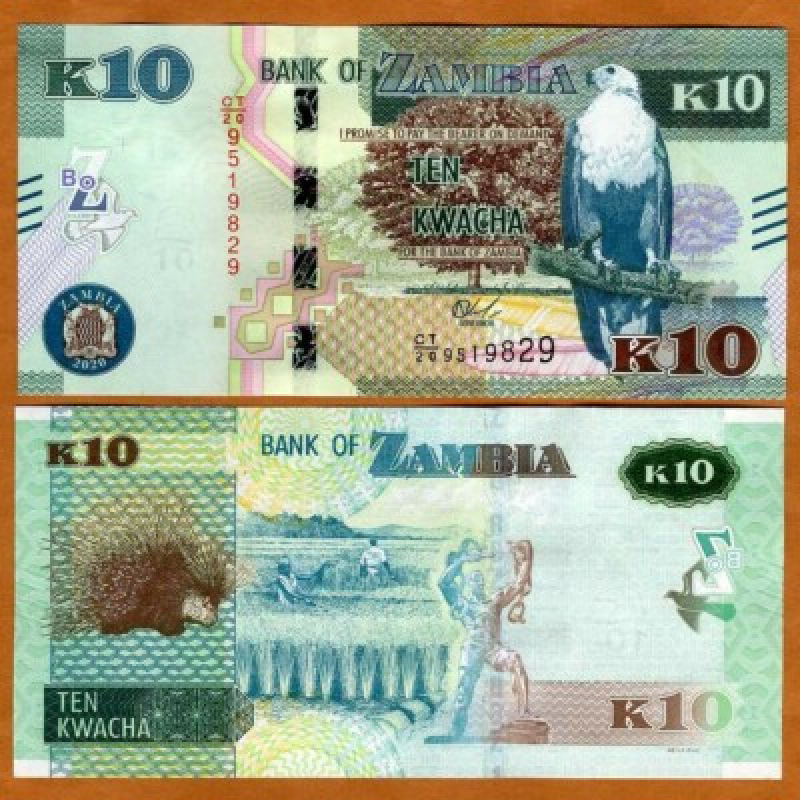 Замбія / Замбия / Zambia 10 Kwacha 2020 Pick 58 UNC Замбія / Замбия / Zambia 10 Kwacha 2020 Pick 58 UNC