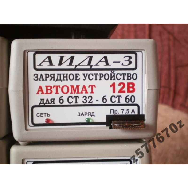 Зарядний АЇДА-3 — автоматичне десульфатирующее для АКБ 12В 15-60А*год