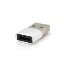 Переходник HOCO USB2.0(M) => Type-C(F), Silver