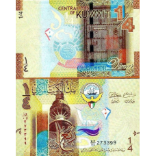 Кувейт / Kuwait 1/4 dinars 2014 UNC