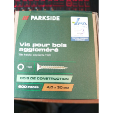 Набір саморізів універсальних 4,0*30 мм (тх20) Parkside 600штук