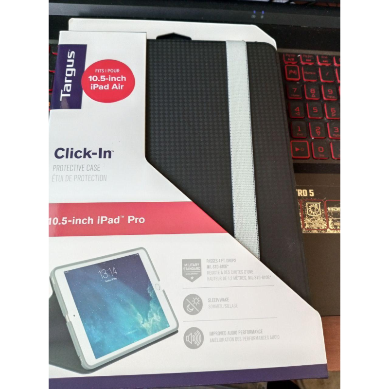 Захисний чохол для планшета Targus Click-In для Apple iPad Air та iPad Pro Захисний чохол для планшета Targus Click-In для Apple iPad Air та iPad Pro