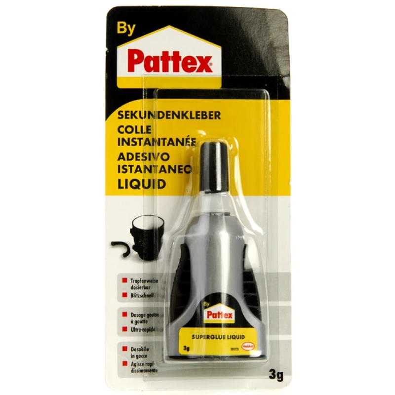 Суперклей для кераміки Pattex прозорий Суперклей для кераміки Pattex прозорий