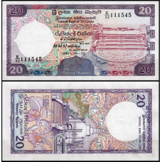 Sri Lanka Шрі Ланка - 20 Rupees 1990 UNC