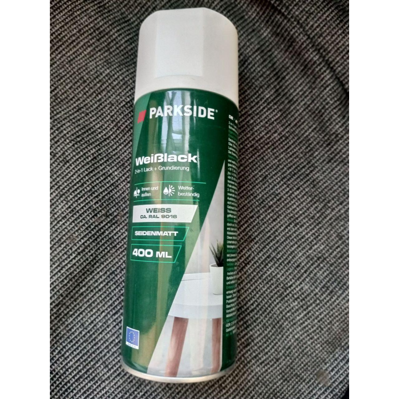 Лак weißlack 2 in 1 PARKSIDE® 400 мл Німеччина Лак weißlack 2 in 1 PARKSIDE® 400 мл Німеччина