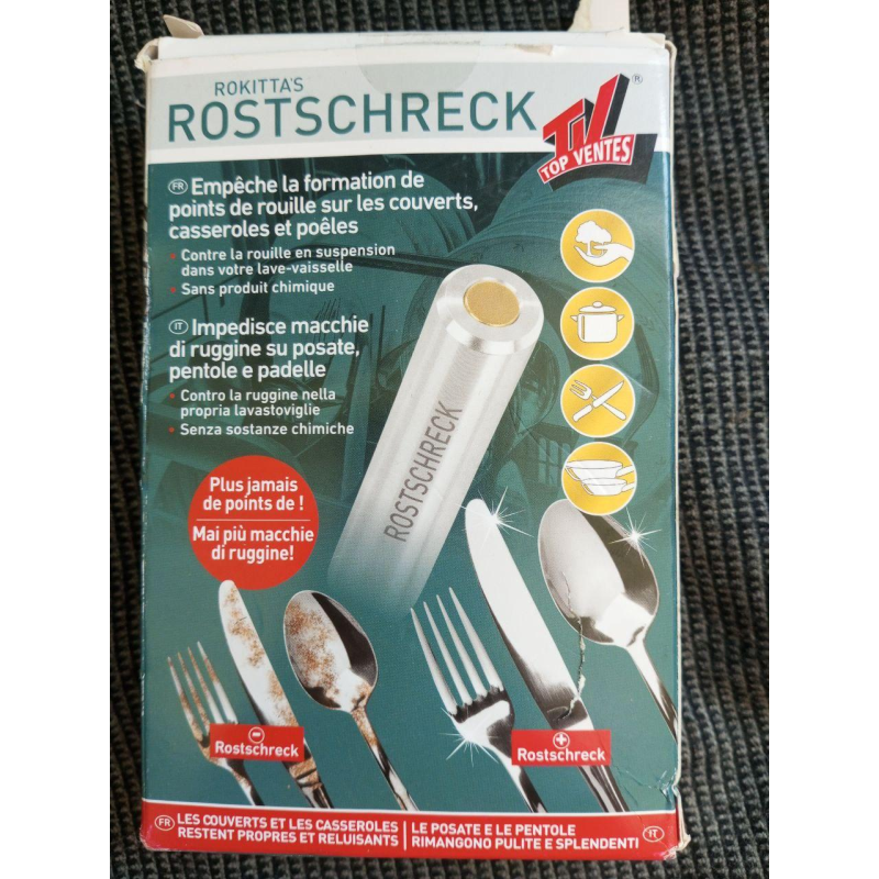 Засіб від іржі столових приладів в посудомийну машину Rokitta“s Rostschreck Flash Deterrent Засіб від іржі столових приладів в посудомийну машину Rokitta“s Rostschreck Flash Deterrent