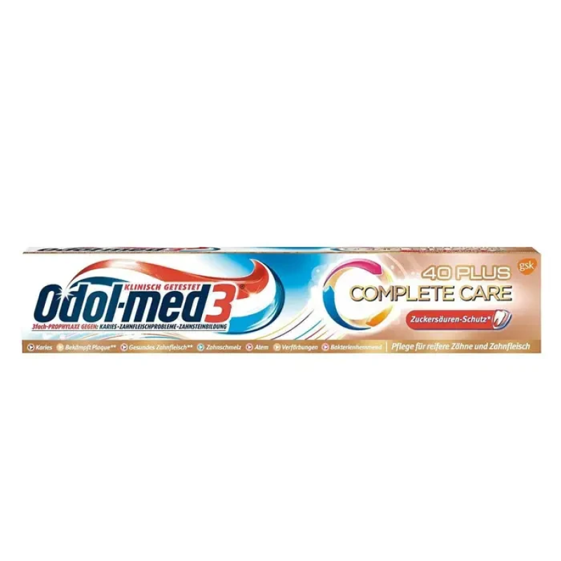 Комплексна зубна паста Odol-Med 3 Complete Care 40 Plus 75 мл Комплексна зубна паста Odol-Med 3 Complete Care 40 Plus 75 мл