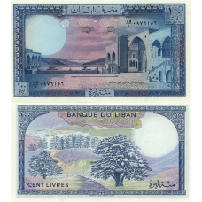 Ліван / Liban 100 livres 1988 Pick 66d UNC