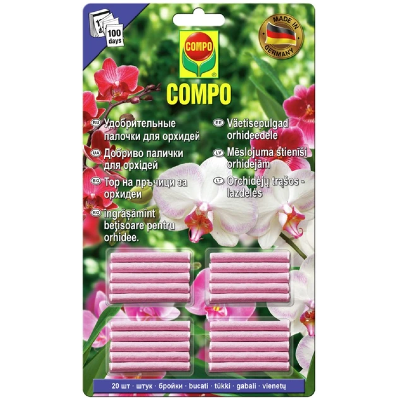 Добриво-палички Compo для орхідей 20 шт Добриво-палички Compo для орхідей 20 шт