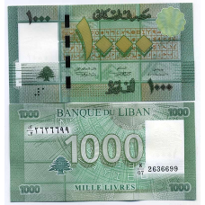 Ліван / Lebanon 1000 pounds 2012 Pick 90 new UNC