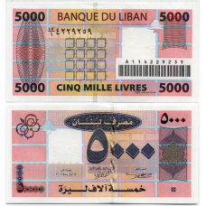 Ліван / Liban 5000 livres 2004 Pick 85a UNC