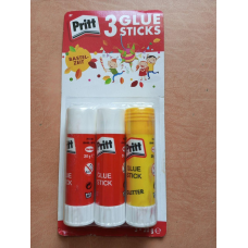 Клей-олівець, набір 3 шт по 20 гр, Pritt білий з жовтим  Німетчина