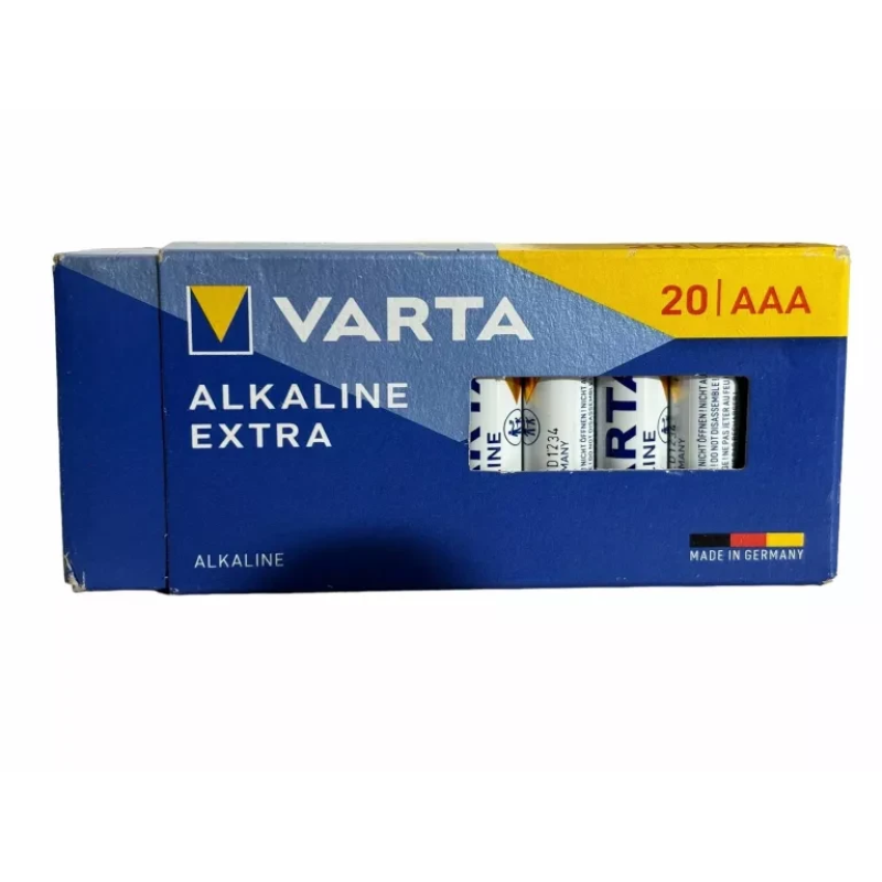 Батарейки алкалінові VARTA ALKALINE EXTRA ААА уп. 1/20 Німеччина Батарейки алкалінові VARTA ALKALINE EXTRA ААА уп. 1/20 Німеччина