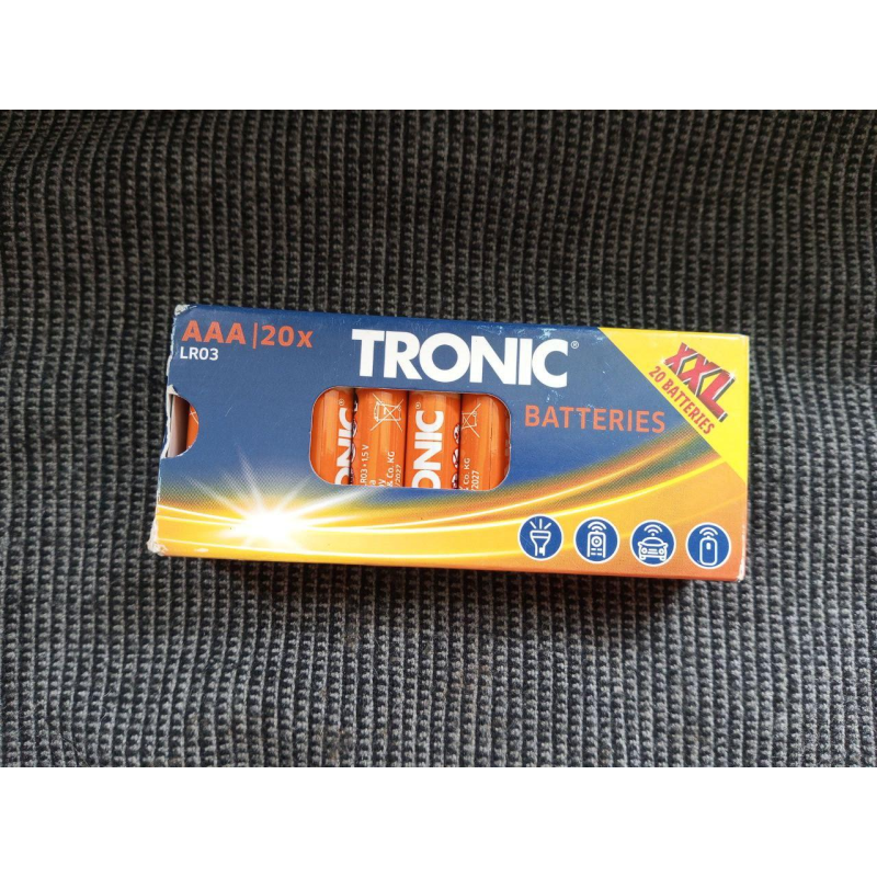 Щелочные батарейки Tronic LR3 AAА 1.5V20 шт Щелочные батарейки Tronic LR3 AAА 1.5V20 шт