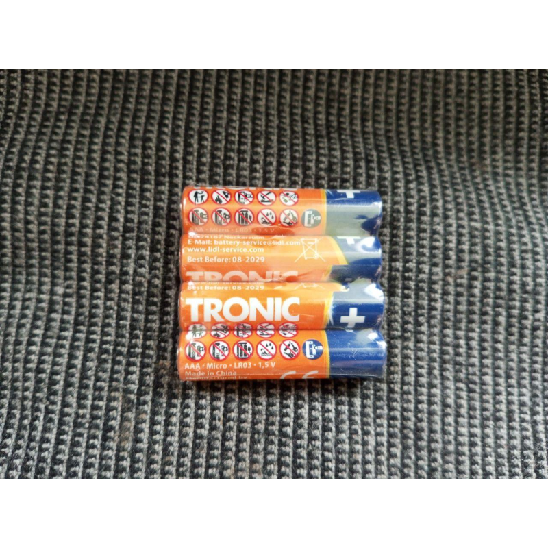 Щелочные батарейки Tronic LR3 AAА 1.5V 4 шт. Щелочные батарейки Tronic LR3 AAА 1.5V 4 шт.